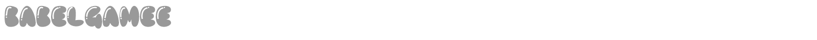 Babel Gamee font preview